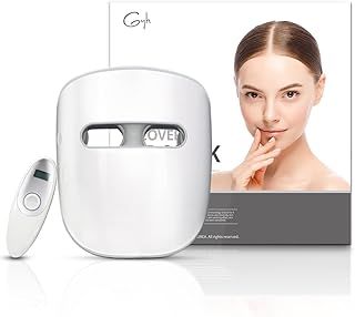 GYH Led Face Light Therapy Mask, Red Light Therapy LED Face Mask Professional, Blue Green Infrared Light Therapy, Wireless&Comfortable, Anti Aging & Anti Wrinkle, Cloud-SS RB-037 2000mAh