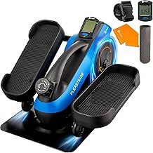 Portable Pedal Exerciser Under Desk Bike | Mini Elliptical Machine with 8 Tension Levels | Bluetooth Connectivity | Ideal Gym Fitness Equipment | Workout Exercise Cross Trainer For Home Use