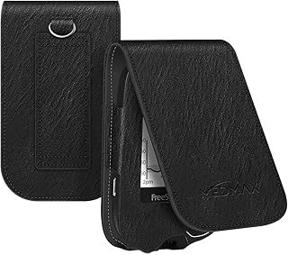 MEDMAX PU Leather Protective Case for Freestyle Libre 3 2 / Libre Reader, Lightweight Shockproof Diabetic Storage Carrying Case with Carabiner Clip and Handle, (Black)