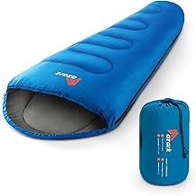 Premium Sleeping Bag, 350GSM, Lightweight and Waterproof, 4 Seasons of Camping, Hiking and Outdoors, Sleeping bag for Adults & Kids