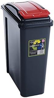 Recycle Bin Slate/Red 25L by Wham
