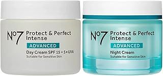 (Twin Pack) No7 Protect & Perfect Day & Night Cream Bundle Set (50ml each)