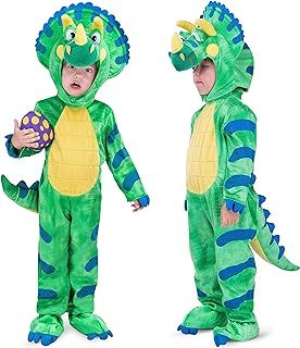 Spooktacular Creations Baby Triceratops Dinosaur Costume-Green