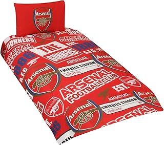 Arsenal F.C. Unisex Arsenal Official Single Duvet Set Multi Colour, Multi-Colour, single UK