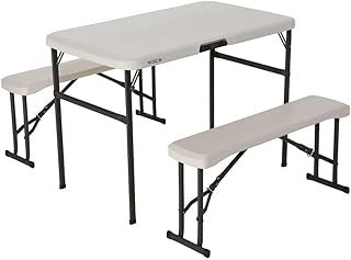 LIFETIME 80352 42 in (107 cm) Recreation Folding Table Set - Almond