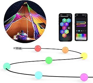 Globe Christmas Fairy Lights Indoor,33FT 66 LED Smart String Light, USB fairy lights in with Remote & App Halloween Lights Music Sync,Group Control String Lights for Bedroom, Color Changing Party
