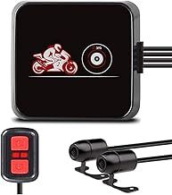 VSYSTO Motorcycle Dash Cam Bike Camera, 130° Wide Angle Motorbike Camera Front and Rear, WiFi 1080P Sports DVR Waterproof with Starlight Night Vision, G-Sensor, Loop Recording