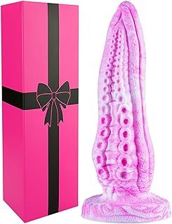 9 Inch Silicone Realistic Fantasy Tentacle Dildo with Suction Cup, 8 Inch Monster Massive Thick Long Anal Dildo Big for Women Men Gay, Fat Wide Giant Dragon Dildos Prostate Massager Adult Sex Toy