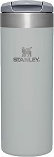 Stanley Aerolight Transit Travel Mug 0.47L - Keeps 6 Hours Hot - 8 Hours Cold - Dishwasher Safe - Leakproof - Car Cup Holder Compatible - Insulated Coffee Cup - Fog Metallic