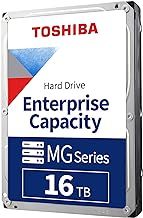 Toshiba 16TB Enterprise Internal Hard Drive – MG Series 3.5" SATA HDD for Server, Storage, 24/7 Operation, Hyperscale, Cloud (MG08ACA16TE)