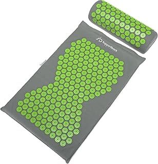 WINNER Acupressure Mat and Pillow Set with Bag - Targets Pressure Points to Relieve Body Pain -- Acupressure Pillow, Acupuncture Mat, Accupressure Body Mat, Accupuncture Massaging Mat, Lotus Mat