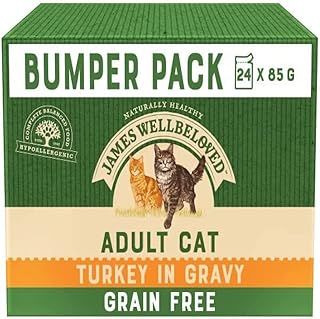 James Wellbeloved Grain Free Adult Turkey In Gravy Pouch 24 x 85g