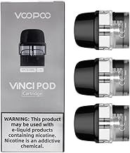 VOOPOO Vinci Pod 2ml 1.2 ohm Cartridge: Compatible, Reliable, and Flavorful (Pack of 3) Works With VOOPOO Vinci Pod Kit and Royal Edition, Vinci Q Pod, Drag Nano 2 Kit No Nicotine
