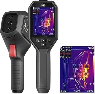 B10 256 x 192 IR Resolution Thermal Imaging Camera with 2MP Visual Camera, Full Screen Measurement, 25 Hz Refresh Rate Handheld Thermal Camera with 3.2" LCD Screen, IP54, -20 °C ~550 °C