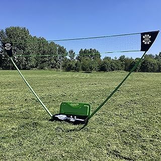 Sure Shot Quick Fit Outdoor Badminton Set, Green/Black
