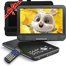 YOTON Portable DVD Player, 12.5 Inch with Car Mount, Rotatable 10.5 Inch LCD, 4~6 Hours Continuous Playback, Multi Region, Memory Recovery Function, Sync TV, for Kids