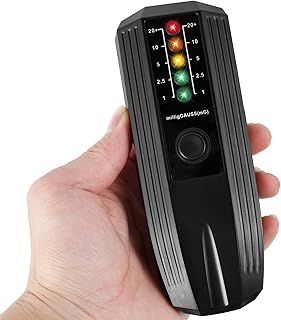 EMF Meter High Accuracy Electromagnetic Field Radiation Detector Portable EMF Reader with Colorful LED Light Electric EMF Detector Ghost Hunting Paranormal Equipment Tester for Industrial Construction