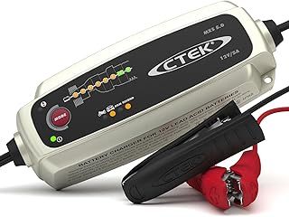 CTEK MXS 5.0 Battery Charger with Automatic Temperature Compensation, Black
