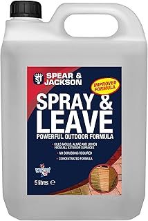 Spear & Jackson - Spray and Leave Concentrated Mould, Algae and Lichen Remover - 5 Litre
