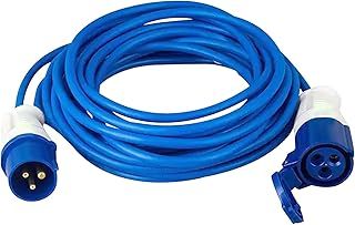 Extension Lead Cable,5M Heavy Duty 16A 240V Mains Hook Up Cable Camping Extension Lead Angle Joints Camping Cables Mains Power Cable for Campervans & Motorhomes (5M)