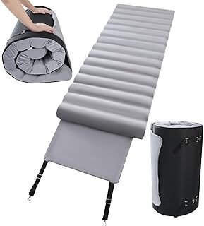 MeMoreCool Roll Up Floor Mattress Single, Portable Futon Mattress, High Density Foam Foldable Mattress with Travel Bag, Guest Folding Bed Sleep Mattress for Travel, Car Tent, Gray