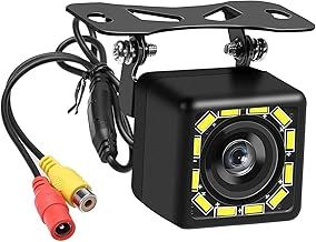 12V Car Reversing Camera, 170 Wide Angle HD CCD 12 LED Night Visions Backup Parking Reverse Cameras, P68 Waterproof, Universal Car Rear View Camera + 6M Video Cable