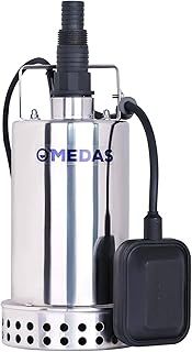 MEDAS Electric 3 in 1 Submersible Pump 500W 12500L/H Sump Pumps Clean/Dirty Water Utility w/Float Switch and 10m Cable for Water Removal Drainage Pool Garden Tub Pond Flood Drain(Hose not Included)