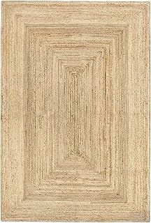 HAMID Jute Alhambra natural colour rug – 100% jute fibre (200 x 300 cm).