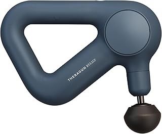 Theragun Relief Handheld Percussion Massage Gun - Easy-to-Use, Comfortable & Light Personal Massager for Every Day Pain Relief Massage Therapy in Neck, Back, Leg, Shoulder and Body (Navy)