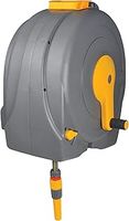 HOZELOCK - Wall-Mounted Fast Reel 40 m : Easy Rewinding with its Integrated Hose Guide System, Supplied with Hose Guide, Assembled and Ready to Use, 2496, Multicolour