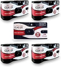 Disposable Camera with 27 Exposures, Ultramax ISO 400 35mm Film Single-Use Camera with Flash 5 Pack