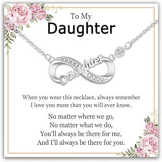 EPIRORA Silver Infinity Necklace for Women, Mother's Day Birthday Christmas Anniversary Jewellery Gifts for Mum Daughter Sister Granddaughter Niece Auntie Nana