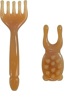 DUAIU 2PCS Gua Sha Tool, Hair Scalp Massage Comb Head Scratcher Face Massager, Body Gua Sha Face Massage Tool, Self Care Gifts for Women Men