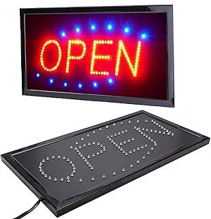 Walgreen® Bright LED Neon Open Shop Sign Light Display Sign Window Hanging with Chain UK
