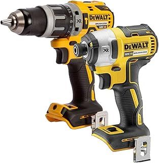 Dewalt 18V XR Cordless Brushless Impact Driver DCF887N & Combi Drill DCD796N Body Only Twin Pack