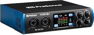 PreSonus Studio 26c, USB-C, Audio Interface, For Recording, Streaming, Podcasting, with Software Bundle including Studio One Artist, Ableton Live Lite DAW