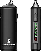 Captivate Black Widow Dry Herb Vaporizer, 2200mAh, 2-in-1 Concentrate & Dry Herb Vape, Ceramic Chamber, 5 Temps, Magnetic Mouthpiece (No Nicotine)
