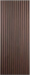 DecorAndDecor Acoustic Slat Wood Wall Panel and Ceiling Panelling Decorative 3D MDF 120 x 60 - Smoked Oak