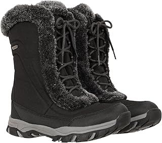 Mountain Warehouse Ohio Womens Snow Boots - Snow Proof Ladies Faux Fur Shoes, Thermal Tested -20 °C, IsoTherm - Winter Skiing, Winter Sports, Walking