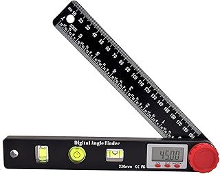 Digital Angle Finder Ruler, 200mm/7 Inch Digital Protractor with LCD Display & Spirit Levels, 360 Degree Digital Angle Measurement Tool Supporting Locking for Woodworking Construction Repairing