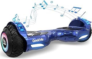 Hoverboards 6.5 Inch Dual Motor Wheels, Self Balancing Hoverboards With LED Light, Smart Bluetooth, Self-balancing System, Suitable for Children and Adults, Gifts for Children