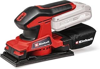 Einhell Power X-Change 1/3 Sheet Cordless Orbital Sander - 18V Electric Sander For Wood, Plaster And Metal - TE-OS 18/187 Li Solo Battery Sander With Dust Collection (Battery Not Included)