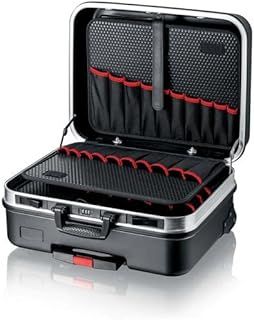 KNIPEX Tool Case "Big Basic Move", Empty, on Wheels, Telescopic Handle, 54 Inserting Options, 33 L Volume, Tool Trolley, Rolling Toolbox, 00 21 06 LE