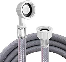 Universal Washing Machine and Dishwasher Cold Water Fill Inlet Pipe Hose - 2.5m Long Feed