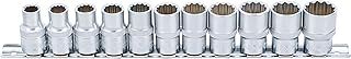 BGS 9107 | Socket Set, 12-point | 12.5 mm (1/2") Drive | 10 - 21 mm | 11 pcs.