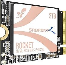 SABRENT Q4 2230 M.2 NVMe Gen 4 2TB Internal SSD 5000MB/s Read PCIe 4.0 X4 M2 Solid State Drive Compatible with Steam Deck, ASUS ROG Ally, Mini PCs [SB-213Q-2TB]