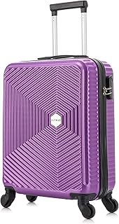 Flymax 55x40x20 4 Wheel Super Lightweight Cabin Luggage Suitcase Hand Carry on Flight Travel Bags Approved On Board Fits Easyjet Ryanair Jet 2 BA Black
