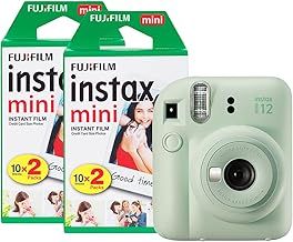Fujifilm Instax Mini 12 Instant Camera with 40 Shot Film Pack - Mint Green