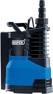 Draper 400W Portable Submersible Water Pump |Max Flow Capacity 9000 l/h Electric Pump | Thermal Overload Protection | Integrated Float Switch |10M Cable Draining Pump| 98917