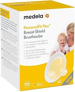 Medela PersonalFit Flex Breast Shields - More milk and more comfort while pumping, for use with any Medela breast pump, size M